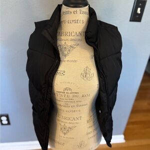 Sleek Black Quilted Vest
